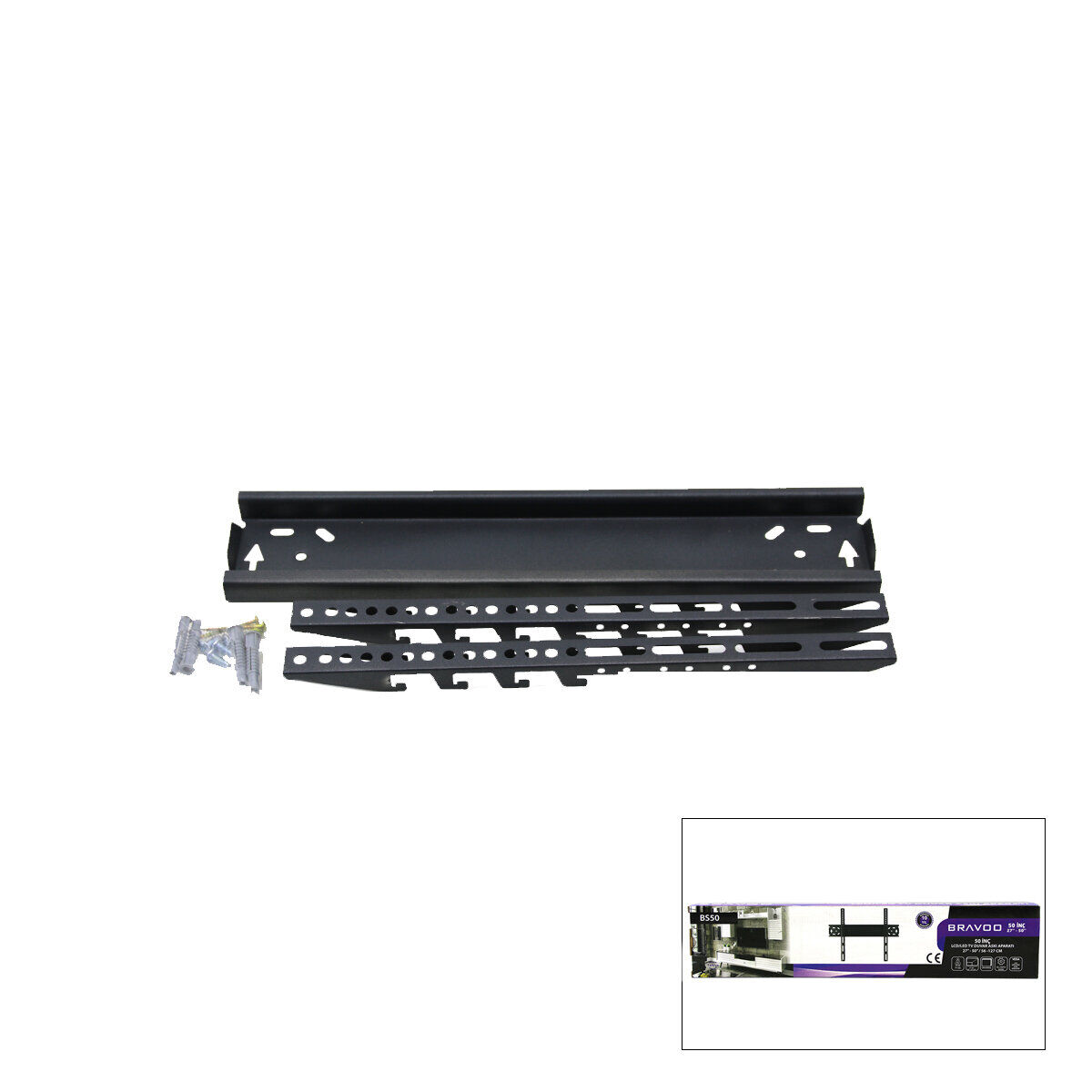 BRAVOO BS-50 ( 50'' & 27'' - 50'' ) LCD LED SABİT TV ASKI APARATI 56X127CM*30