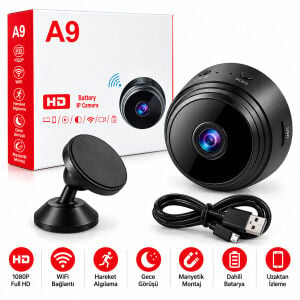 ZIYIN A9 ( WİFİ ) ( HD ) MİNİ BATTERY IP KAMERA ( UZAKTAN İZLENEBİLEN )( 20FPS-15FPS )*500
