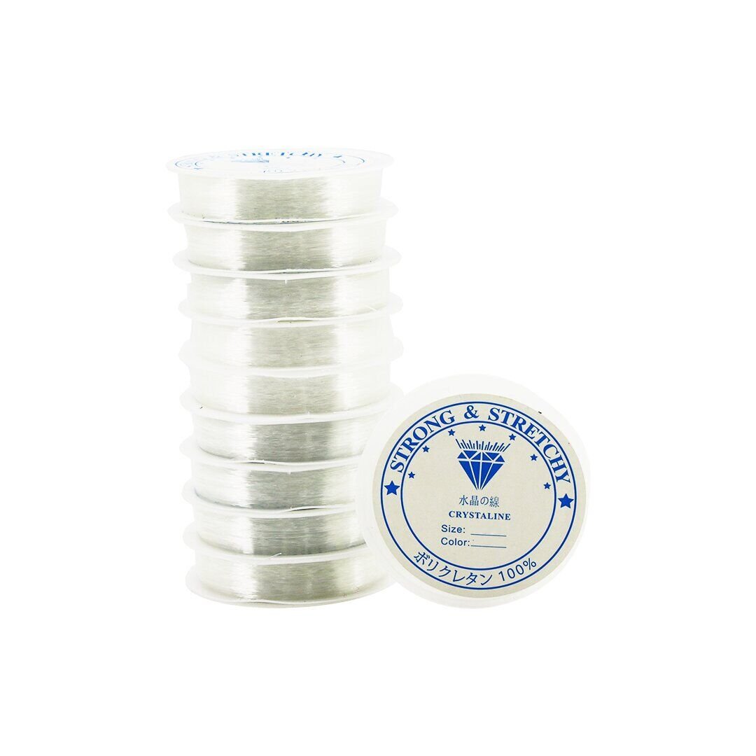 STRONG & STRETCHY ( SİZE:0.35 & 30MT ) ( ŞEFFAF & KLASİK ) MİSİNA İPİ*10X100