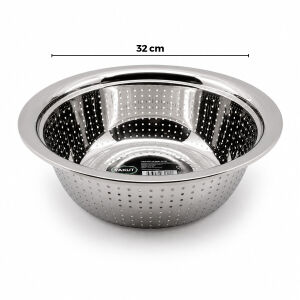 YAKUT-10795 ( 32CM )  ( KULPSUZ ) PASLANMAZ METAL ( SEPET ) SÜZGEÇ*80