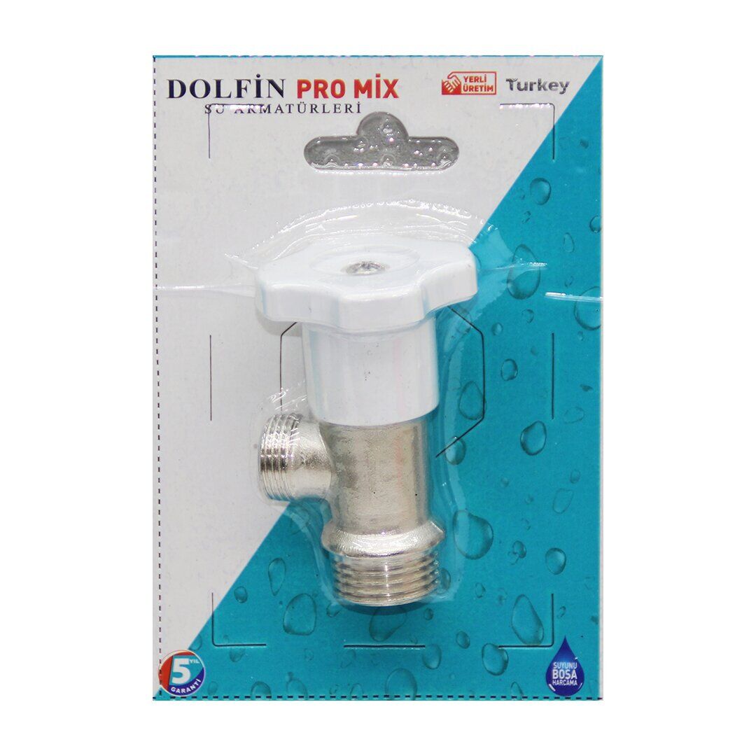 DOLFİN PROMİX ( EKO ) BEYAZ YONCA TAHARET MUSLUK ( TAHARAT )*16X20