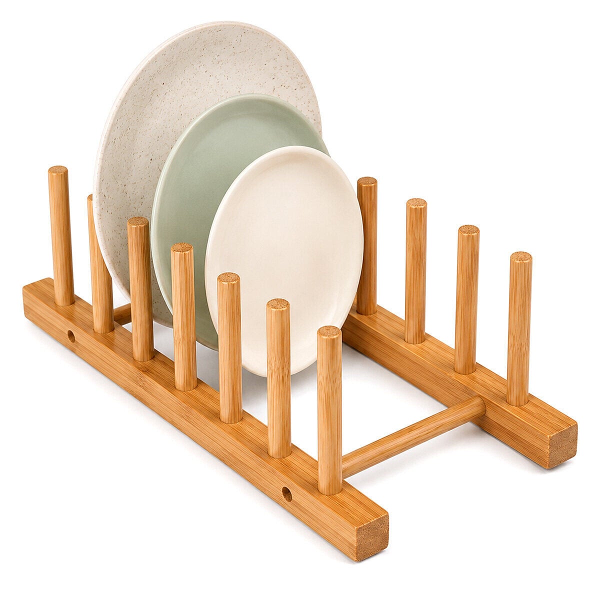 YAKUT-12962 ( 2PCS ) ( BAMBU & AHŞAP ) TEZGAH ÜSTÜ TABAKLIK & BULAŞIKLIK*60