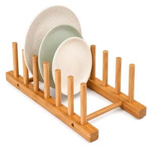 YAKUT-12962 ( 2PCS ) ( BAMBU & AHŞAP ) TEZGAH ÜSTÜ TABAKLIK & BULAŞIKLIK*60