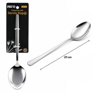 İBİCO İ22-446 ( 27CM ) ( KROM ) ( METAL ) ( SERVİS KAŞIK )*12X10