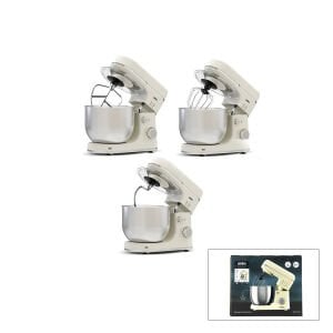 SİNBO SMX-2771 ( KREM ) STANDLI MİKSER & BLENDER SETİ ( HAMUR YOĞURUCU & ÇIRPICI & KARIŞTIRICI ) ( 8 KADEM. HIZ AYAR )( 5LT HAZNE )( 1300W )*1