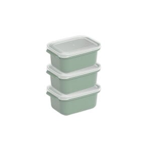 DÜNYA DP-31261-999 ( D.DÖRTGEN ) ( 3PCS = 500ML ) EASY KEEP SAKLAMA KABI ( RENKLİ PLASTİK & ŞEFFAF KAPAK )*12=K