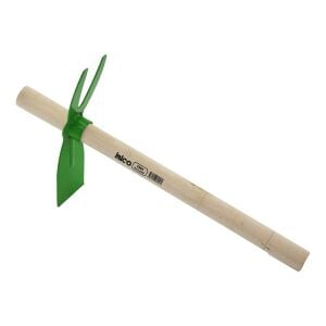 İBİCO K13-056 YNR-085 ( 2İN1 )=( GENİŞ AĞIZLI=7X10.5CM & ÇATALLI=6X10CM ) ( METAL ) ÇAPA ( AHŞAP SAPLI=45CM )*24