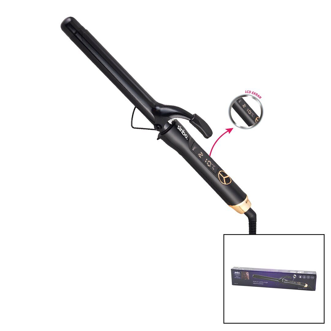 SİNBO SHD-1711 (180X25MM) (DİJİTAL) SAÇ ŞEKİLLENDİRİCİ MAKİNE MAŞA (SERAMİK KAPLAMA) (100-210℃) (360° KABLO=1.8MT)*12