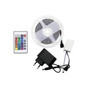 WINNBOSS LED STRIP WN-1161 ( 4.5MT ) ( KUMANDALI & ADAPTÖRLÜ ) ( RGB RENKLİ ) ŞERİT LED ( SMD=2835 ) ( 54LEDs/m )*100