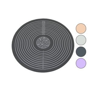 ENFA ENF-998 ( YUVARLAK ) ( ÇAP: 45CM ) ( RENKLİ SİLİKON ) HAMUR MATI ( ÖLÇEK ÇİZİMLİ ) ( 190GR )*100