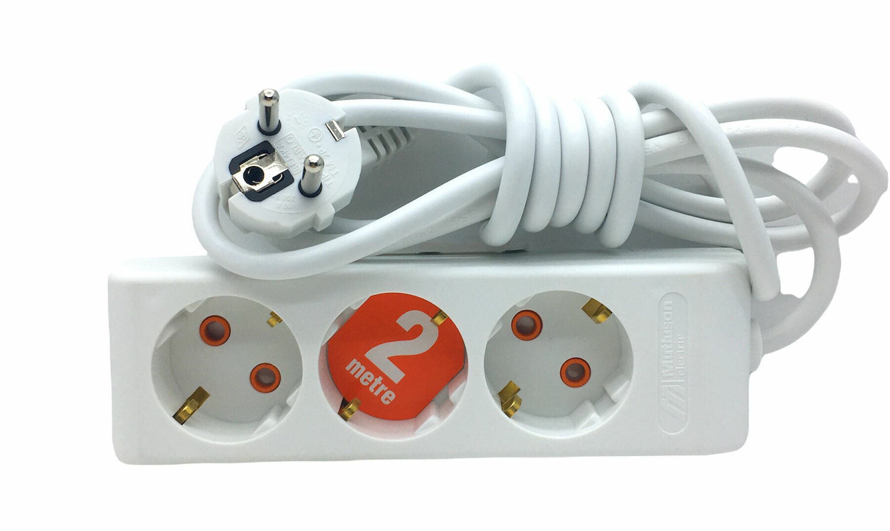 MUTLUSAN RI-TECH ( 3LÜ & 2MT. ) UZATMA KABLO & TOPRAKLI GRUP PRİZ ( RITECH )*12