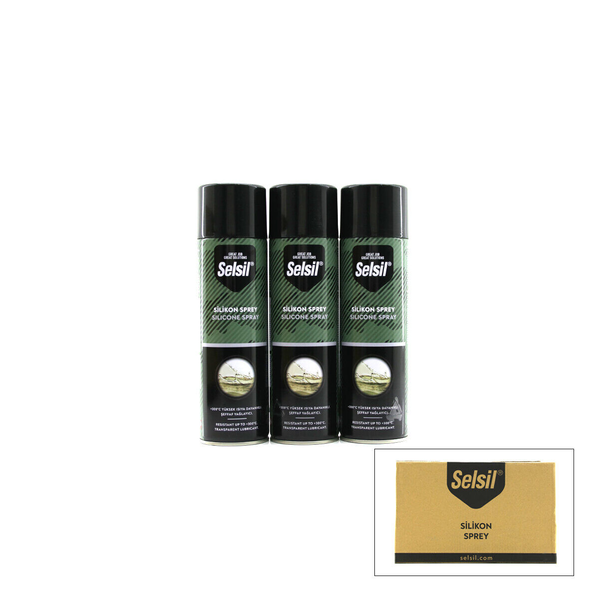 SELSİL TAS-007 SİLİKON SPREY ( 500 ML ) ( YAĞLAYICI )*24=K