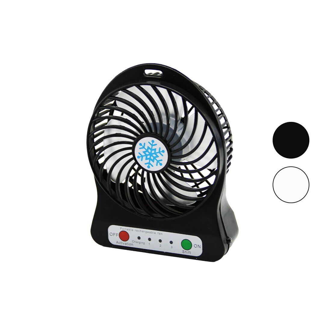 PORTABLE FAN DEMPOWER DP-590 ( MİNİ FAN ) ( USB ŞARJLI ) MASA ÜSTÜ ( MİNİ VANTİLATÖR ) ( 3 KADEME HIZ ) ( ÇAP:10.2CM & Y: 13.8CM )*100