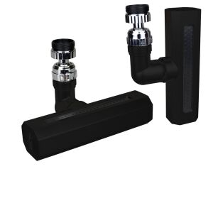 KINETEX KTX-3288 ( SİYAH ) ( GENİŞ & ŞELALE ) ( 4 FONKSİYONLU  & 360° OYNAR BAŞLIK ) PERLATÖR MUSLUK UCU*100