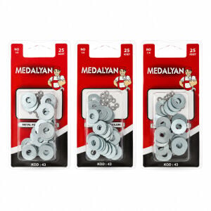 MEDALYAN DL-43 ( 1/4 ) ( 25PCS ) METAL PUL*12X12