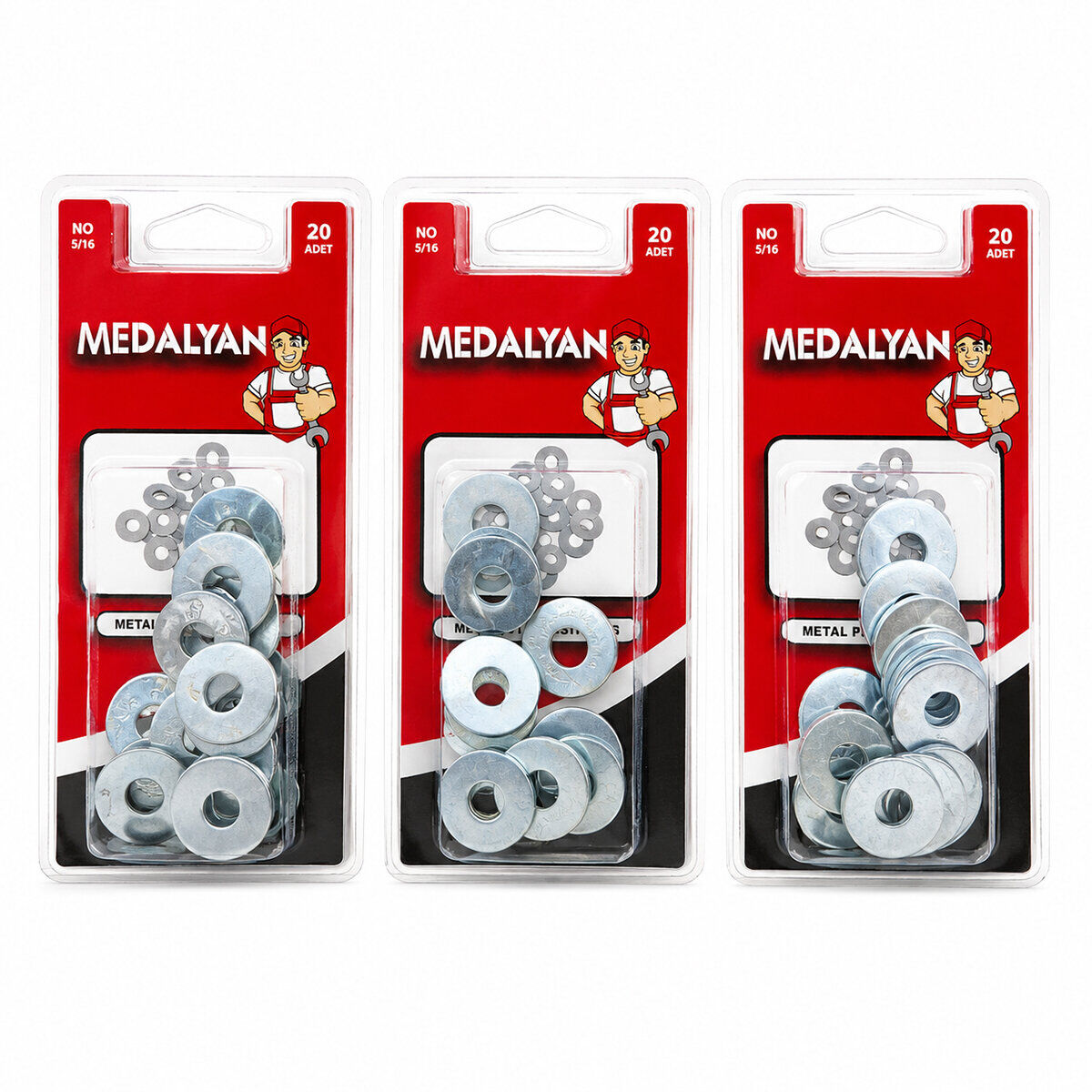 MEDALYAN DL-44 ( 5/16 ) ( 20PCS ) METAL PUL*12X12