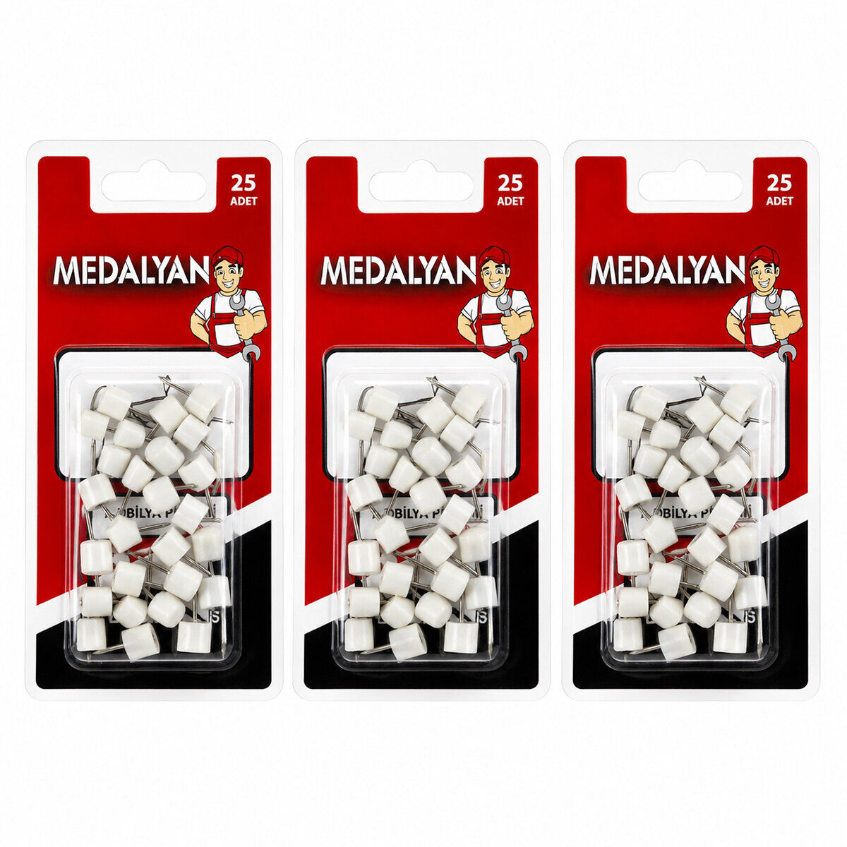 MEDALYAN DL-51 ( 25PCS ) ÇİVİLİ RAF PİMİ*12X12