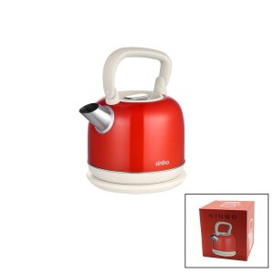 SİNBO SK-8035 RETRO (KIRMIZI) (NOSTALJİ DEMLİK MODEL) (ÇELİK) KETTLE SU ISITICI (2.2LT) (1800W) ( GİZLİ RESİZTANS )*4