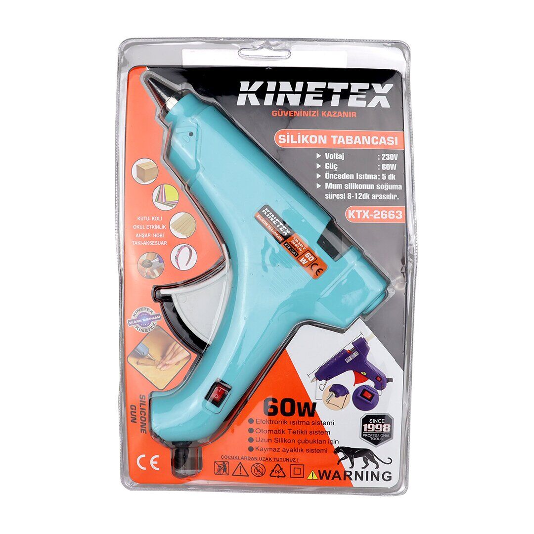 KINETEX KTX-2663 ( 60W ) ( ANAHTARLI ) SICAK MUM SİLİKON TABANCASI*42