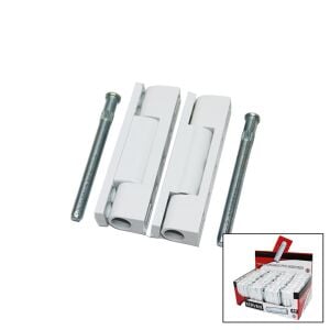 KERVAN ( 2 PCS & PLASTİK ) ( BEYAZ & 90MM ) PVC ( KAPI ) MENTEŞE*44X8