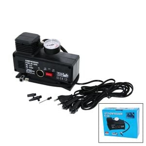 ELTAŞ LRD-1 ( 2IN1=OTO ÇAKMAKLIK & FİŞLİ ) ( TEK PİSTON ) HAVA KOMPRESÖRÜ ( DC-12V AC-220V & 250PSI )*15
