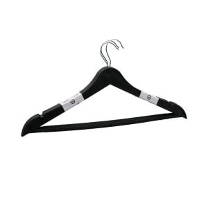 Pİ HOME Pİ-481 ( 3PCS ) NATURAL ( SERT PLASTİK ) ELBiSE ASKISI ( METAL BAŞLI )*24