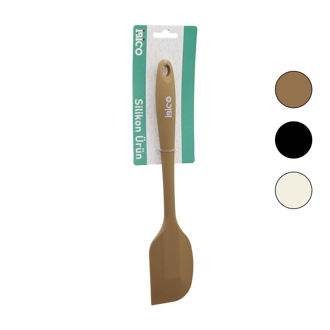 İBİCO İ22-032 ( RENKLİ SİLİKON ) ( YAN ) SPATULA ( SİLİKON SAPLI ) ( 27CM )*12X6