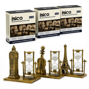 İBİCO İ12-232 MASAÜSTÜ DEKORATİF KUM SAATİ PLASTİK & SÜS EŞYASI*60