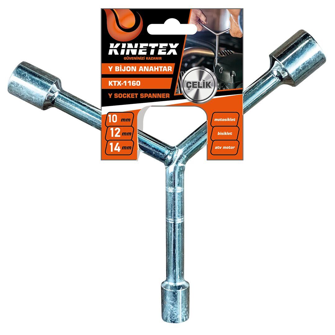 KINETEX KTX-1159 ( 10MM-12MM-14MM ) ÇELİK Y BİJON*150
