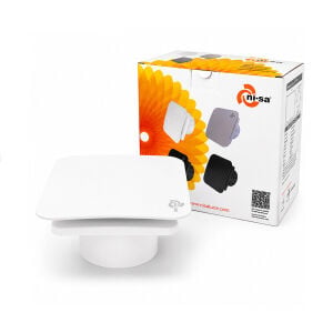 Nİ-SA EBT-120SB PLASTİK ASPİRATÖR ( 120 ) ( BEYAZ ) BANYO TUVALET HAVALANDIRMA ASPİRATÖRÜ (16W) (1900RPM) (80M3/H)*20