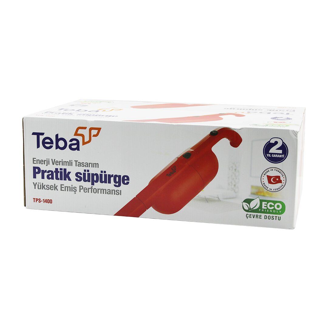 TEBA PRATİK TPS-1400 ( DİK ) ELEKTRİKLİ PRATİK SÜPÜRGE ( 500W )*2=K