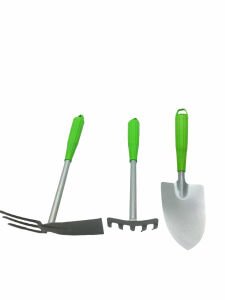 İBİCO K18-011 ( 3PCS ) ( METAL ) BAHÇE HOBİ SETİ ( ÇAPA & TIRMIK & KÜREK ) PLASTİK SAPLI*15