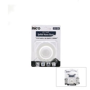 İBİCO İ13-124 ( 1.8CMX1MT ) ( NANO BANT ) ŞEFFAF ÇİFT TARAFLI ( MAX : 5.5KG )*12X24