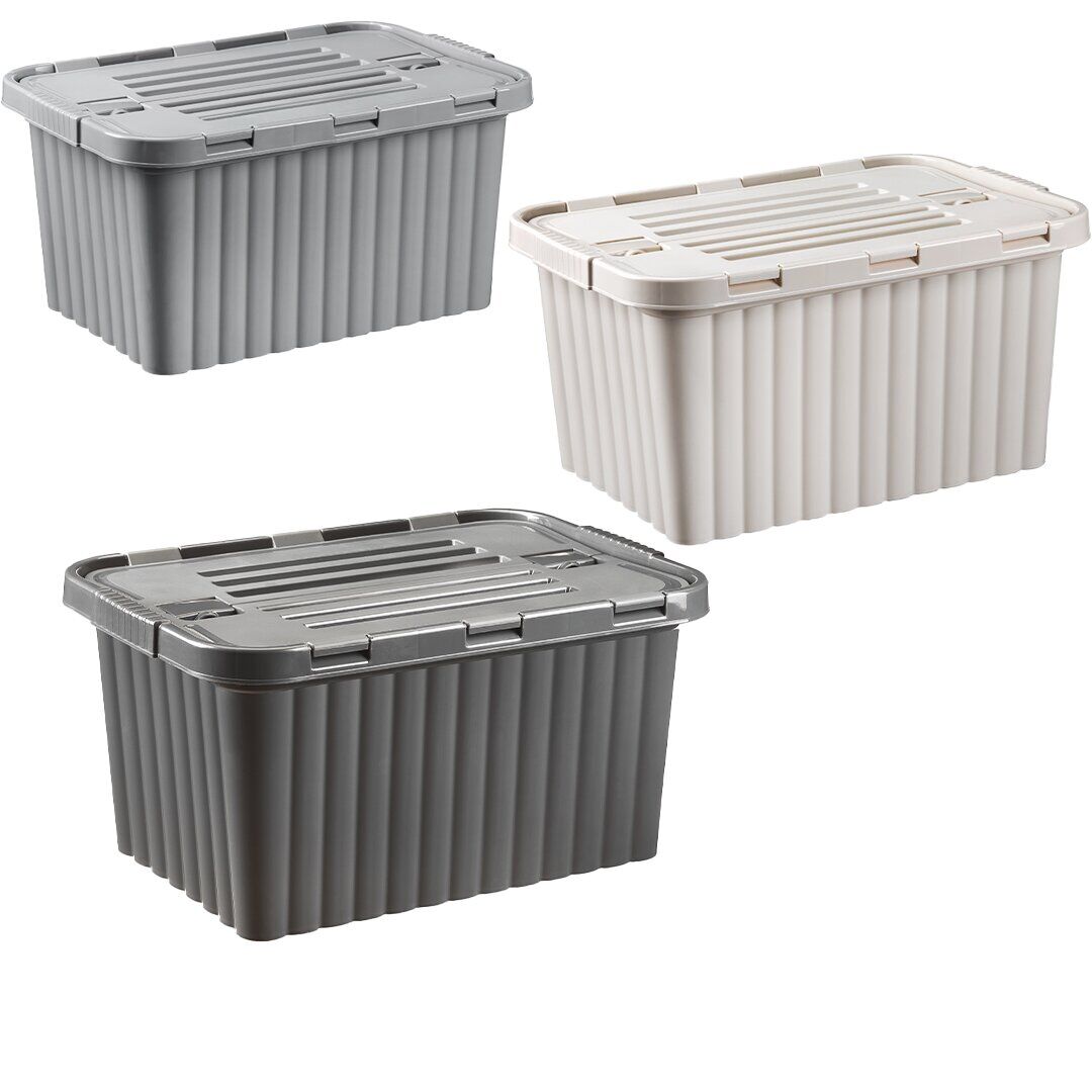 DÜNYA-20011-999 ( RENKLİ ) ( 18LT ) ÇİFT KAPAKLI & KUTU PLASTİK KİLİTLİ ( 296X435X219MM )*12=K