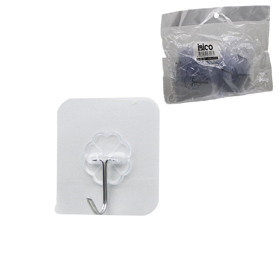 İBİCO İ17-023 ASKI ( 10PCS )( TEKLİ METAL UÇLU ) ( MİKA KRİSTAL PLS. TABANLI ) ( ŞEFFAF PVC YAPIŞKANLI MONTAJ )*25X12