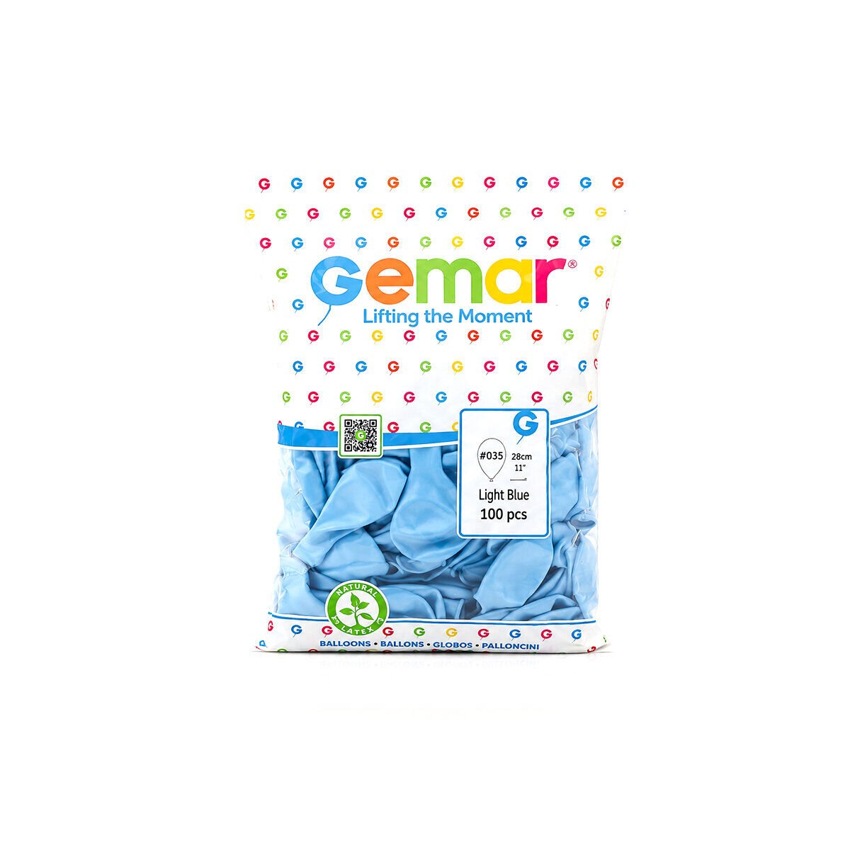GEMAR GM-110-35 ( METALİK & AÇIK MAVİ ) BALON ( 11'' & 28CM & 100PCS )*1X50