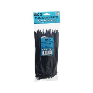 İBİCO İ13-105 ( SİYAH ) ( 4.8X200MM ) ( PLASTİK ) CIRT KELEPÇE ( KABLO BAĞI ) ( 100PCS )*10X18