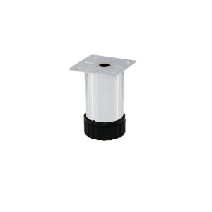 İBİCO ( 90-12136-E-01 ) ( 8CMX42MM ) ( METAL ) TABLALI  ( PLASTİK AYARLANABİLİR PİNGOLU ) KOLTUK BAZA AYAK*10X10