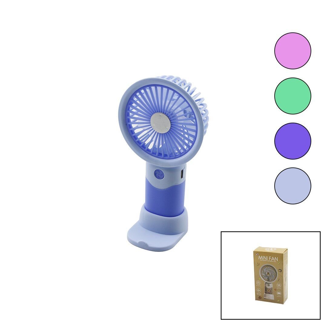 GNC-SD-30 (USB ŞARJLI) MİNİ EL FANI (ÇAP:8.4 & Y:16CM) (SABİT BAŞLIK) (3-KADEME HIZ) (TELEFONLUKLU M.ÜSTÜ AYAK) VANTİLATÖR*168