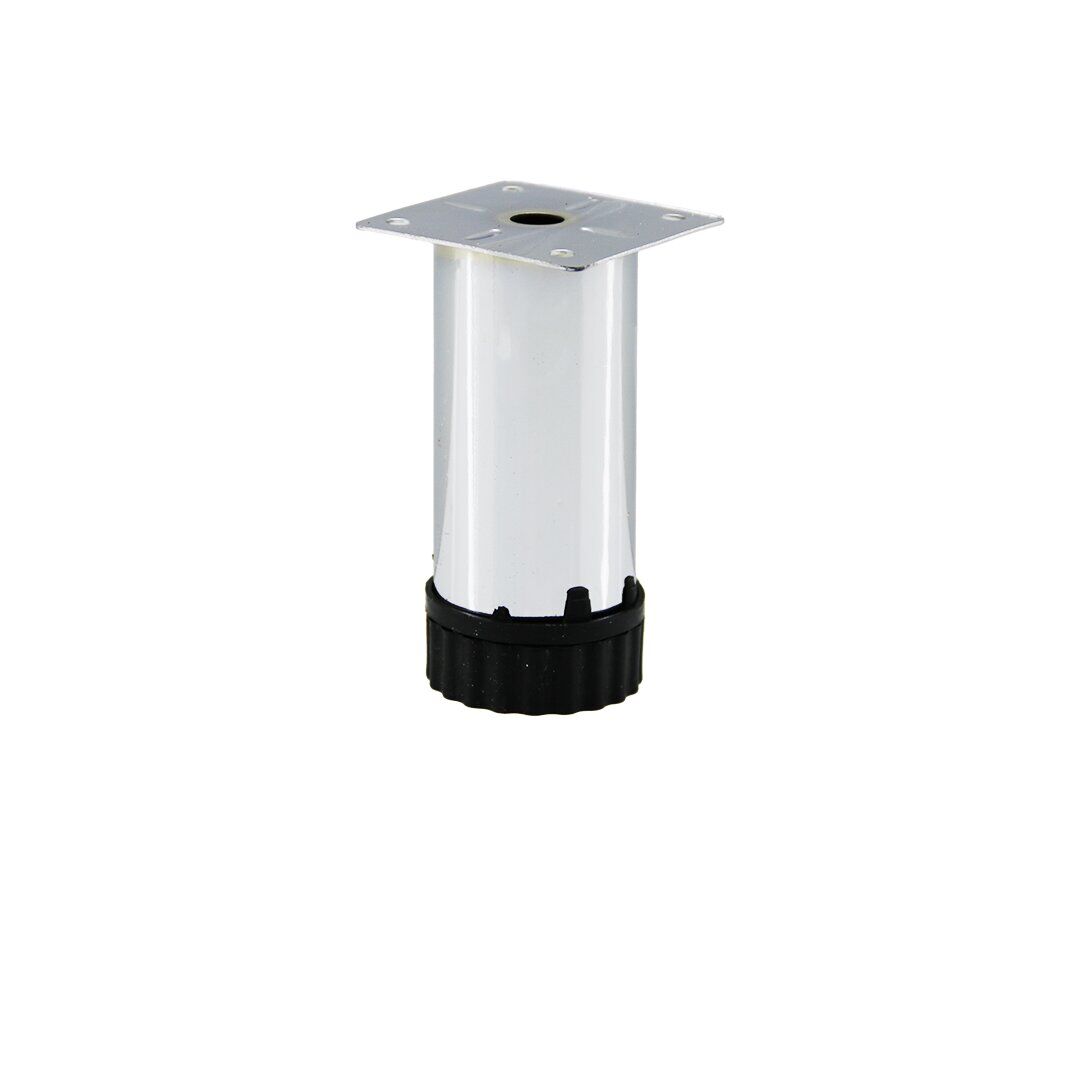 İBİCO ( 90-12137-E-01 ) ( 10CM X 42MM ) ( METAL ) TABLALI ( PLASTİK AYARLANABİLİR PİNGOLU ) KOLTUK BAZA AYAK*10X10