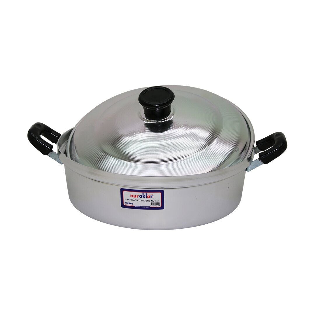 NURAKLAR KYT-122 ( NO-22 ) KARNIYARIK ALÜMİNYUM TENCERE*5X4