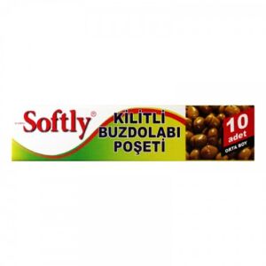 SOFTLY ( KİLİTLİ & ORTA ) ( 10PCS ) BUZDOLABI POŞETİ*100=K