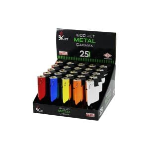 BK JET KOKO-1800 ( METAL & RENKLİ ) MANYETÖLLÜ METAL CEP ÇAKMAK (MANYETOLU) (DOLDUR KULLAN)*25X20