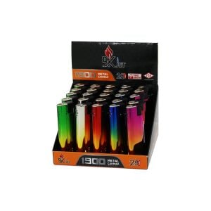 KOKO BK JET-1900 ( METAL & RENKLİ ) ( UZUN ) MANYETÖLLÜ METAL CEP ÇAKMAK ( MANYETOLU ) ( DOLDUR KULLAN ) ( GÖKKUŞAĞI - ÇİFT RENK )*25X20