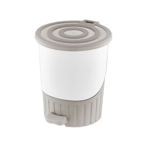 DÜNYA-01071-407 ( KUM BEJİ ) PASTEL ( LÜX ) ( 26LT ) ( PEDALLI ) ÇÖP KOVASI PLASTİK ( 380X343X398MM )*4=K
