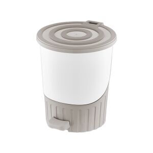 DÜNYA-01071-407 ( KUM BEJİ ) PASTEL ( LÜX ) ( 26LT ) ( PEDALLI ) ÇÖP KOVASI PLASTİK ( 380X343X398MM )*4=K