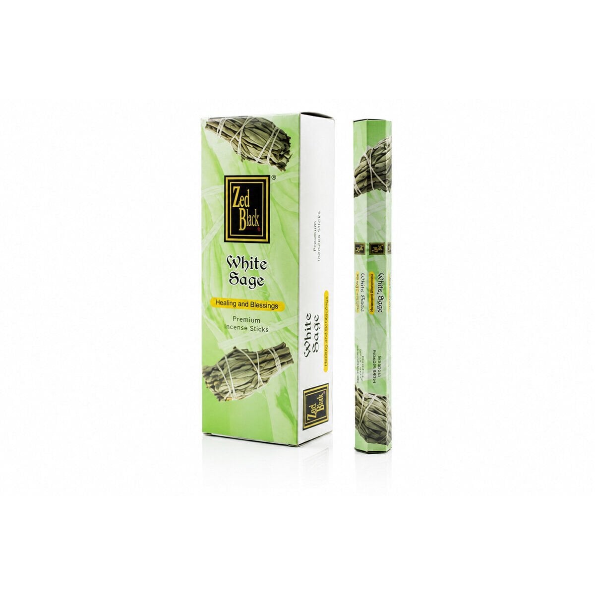 ZED BLACK SALVİA BLANCA ( WHİTE SAGE & BEYAZ ADA ÇAY ) ( ÇUBUK ) TÜTSÜ*6X50