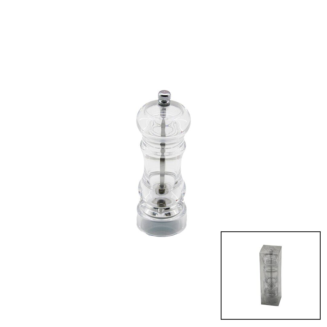 YAKUT-12610 ( KÜÇÜK ) ( ŞEFFAF MİKA KRİSTAL PLASTİK ) BAHARAT ÖĞÜTÜCÜ*72