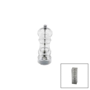 YAKUT-12610 ( KÜÇÜK ) ( ŞEFFAF MİKA KRİSTAL PLASTİK ) BAHARAT ÖĞÜTÜCÜ*72