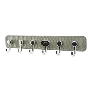 ROW HOOK ENF-1125 DELUX ASKI (MİKA KRİSTAL PLASTİK TABANLI) ( 6 KOLLU=( TAK ÇIKAR ) (YAPIŞKANLI MONTAJ) (6X42CM)*100